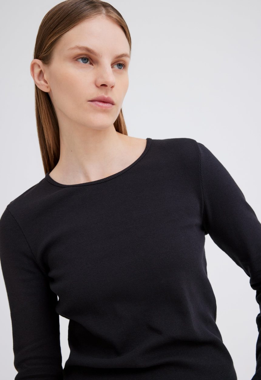 Jac + Jack Vere Long Sleeve Tee - Black